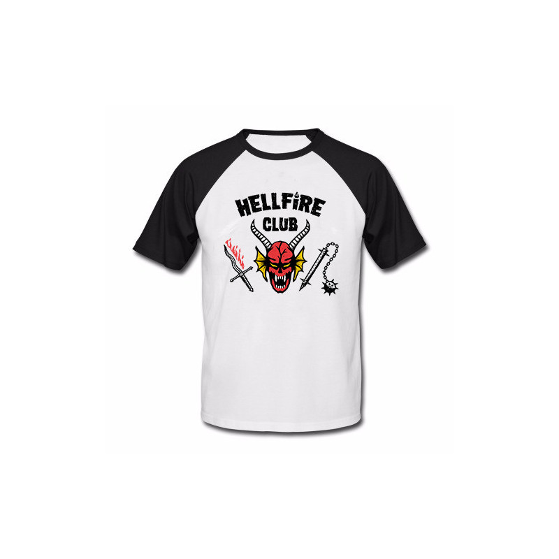 Stranger Things - Camiseta The Hellfire Club (Beisbol)